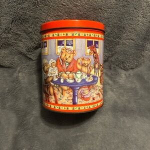 Vintage 1995 Tin Featuring Helen Zane Jensen’s Artwork Goldilocks 3 Bears Tea
